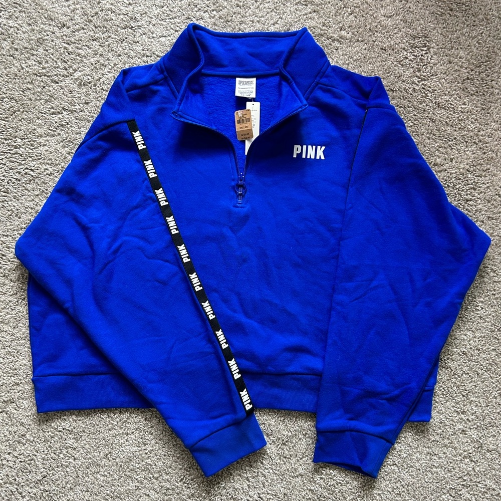 Victoria’s Secret PINK Fleece Half-Zip Mock-Neck